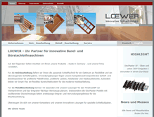 Tablet Screenshot of loewer-online.com